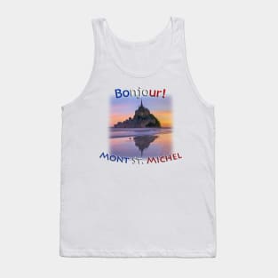 Bonjour!  Mont Saint Michel Tank Top